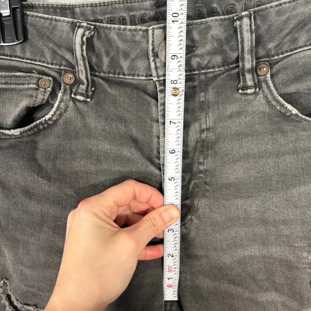 American Eagle Jeans Mens 29x32 Next Level Flex Stacked Destroyed Ripped‎ Torn